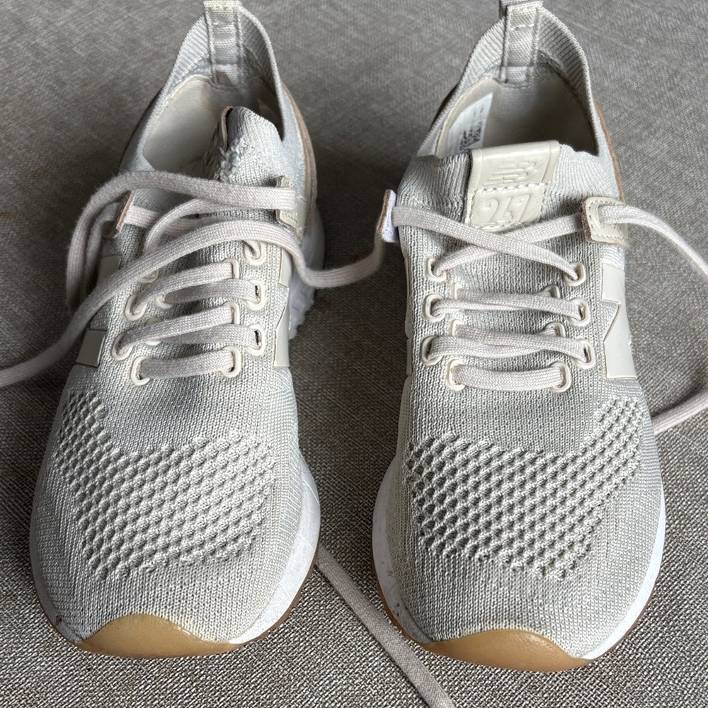 New Balance Cream Athletic Shoes